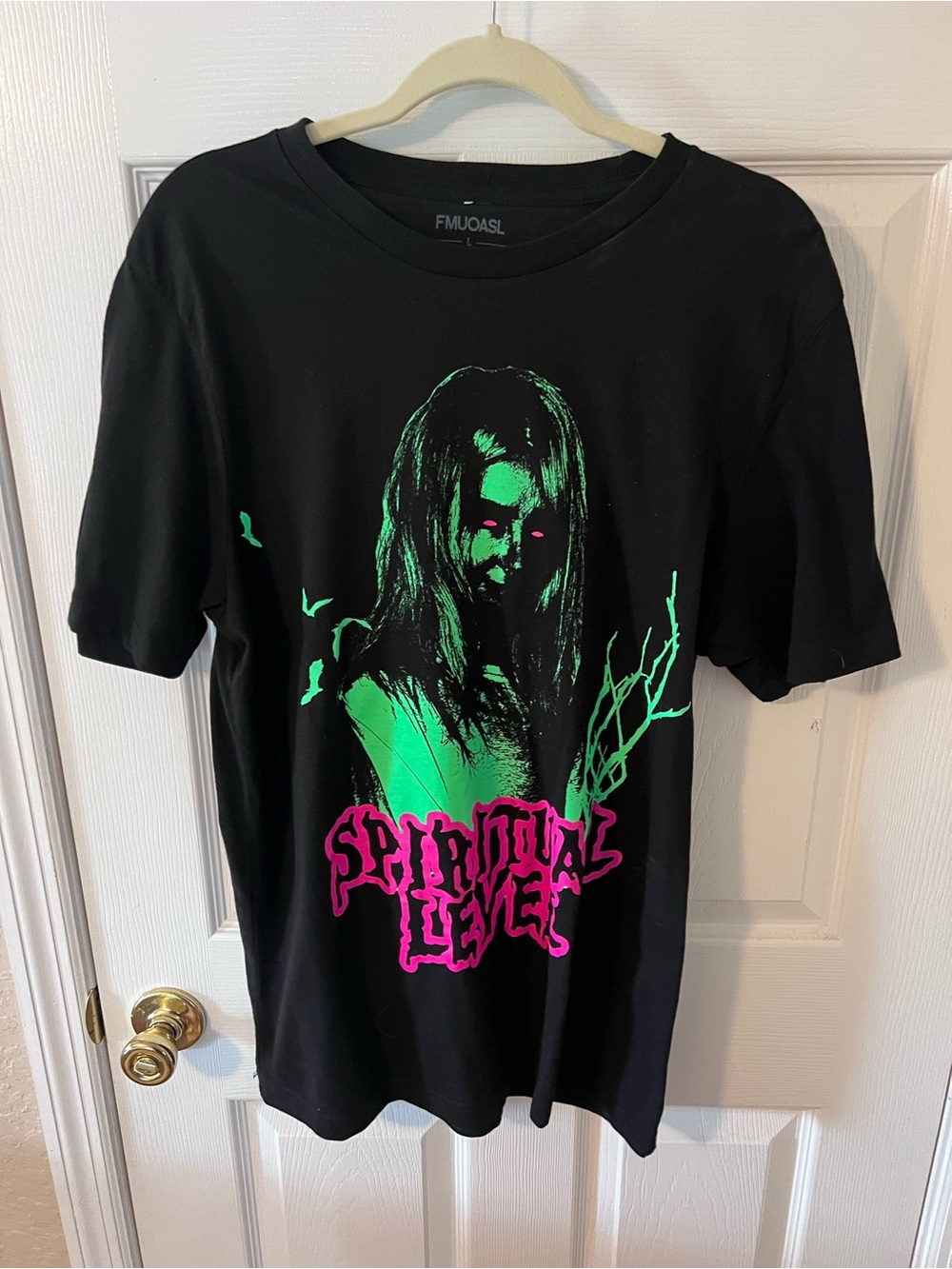 Alison Wonderland DJ Halloween Spooky Goth Neon Spiritual Level Black Tshirt